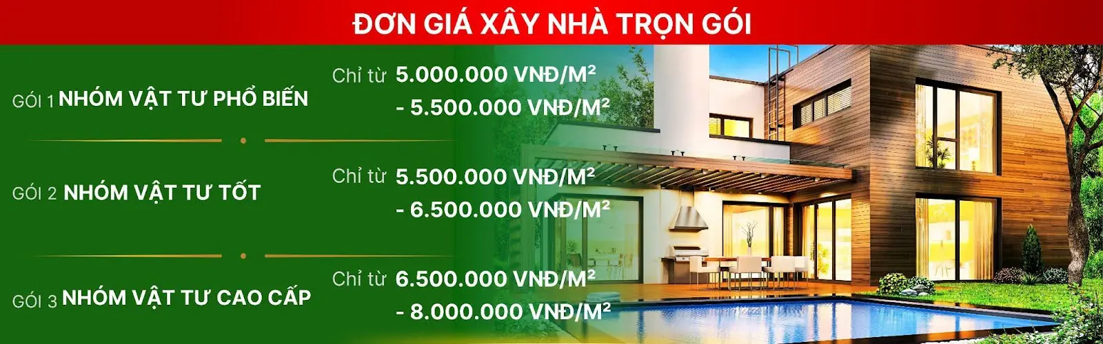 xây nhà trọn gói gia tốt