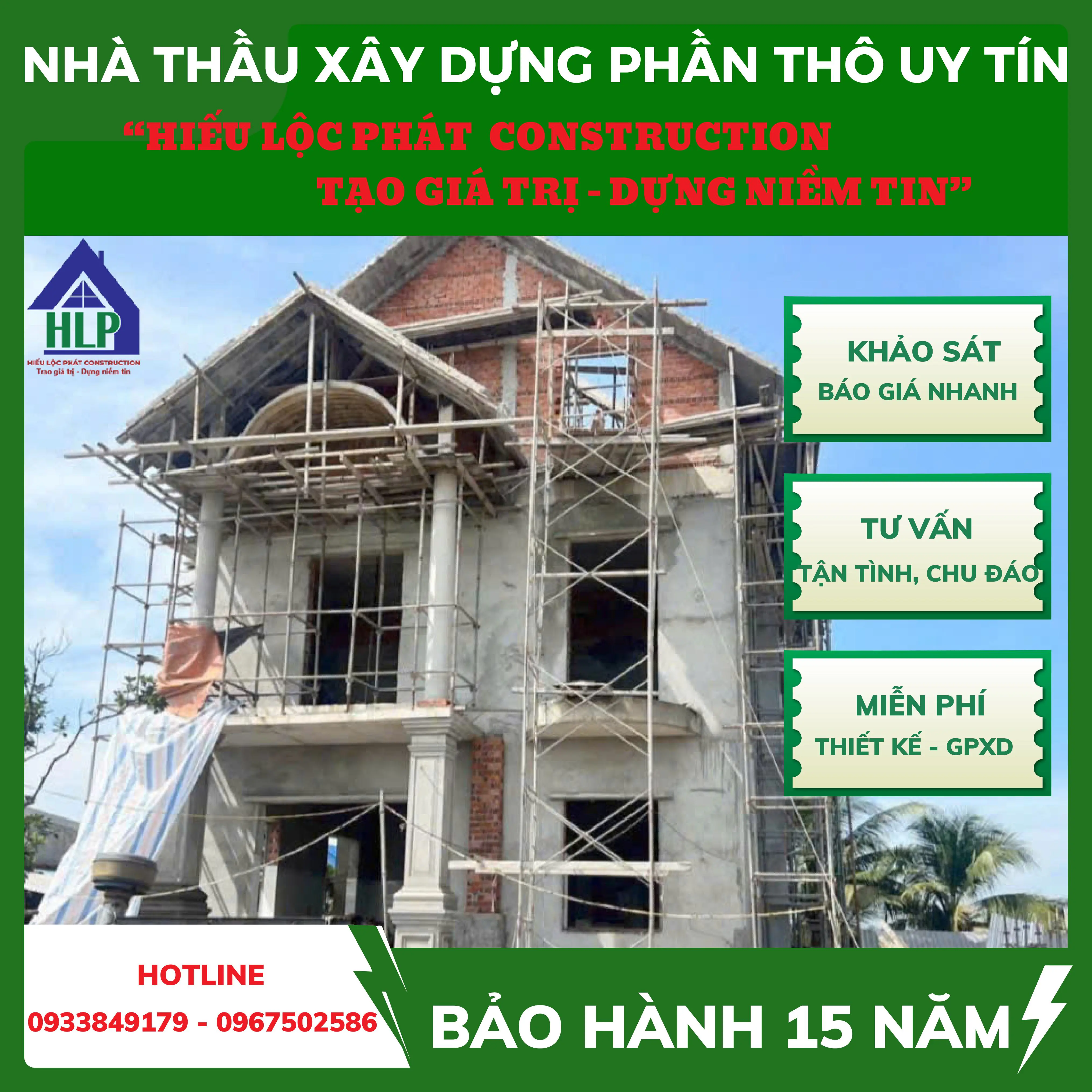 Hiếu Lộc Phát - Nhà thầu xây nhà phần thô uy tín